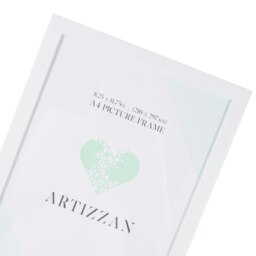 Rackhams Modern and Chic Mat White Wood Effect A4 Certificate Frame for Wall or Table - thumbnail 3