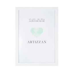 Rackhams Modern and Chic Mat White Wood Effect A4 Certificate Frame for Wall or Table - thumbnail 1