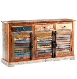 Rackhams Dahila Reclaimed Boat Large Sideboard - Wood - 1 - thumbnail 2