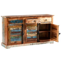 Rackhams Dahila Reclaimed Boat Large Sideboard - Wood - 1 - thumbnail 3