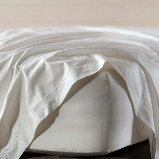 Rackhams White 600 Thread Count Egyptian Cotton Flat Sheet - Single - image 1