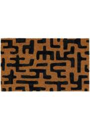 Rackhams Eco-Friendly Abstract Coir Doormat - 45x75 cm - thumbnail 1