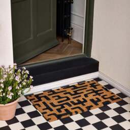 Rackhams Eco-Friendly Abstract Coir Doormat - 45x75 cm - thumbnail 3