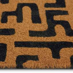 Rackhams Eco-Friendly Abstract Coir Doormat - 45x75 cm - thumbnail 2
