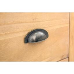 Rackhams Lucca 6 Drawer Chest of Drawers Brass Cup Handle - Light Brown - thumbnail 6