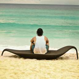 Rackhams Escobar Garden Outdoor Sun Lounger, Rattan - Khaki - Size 1 ( Width 65cm ) - thumbnail 3