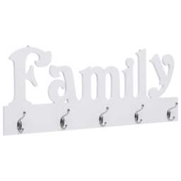 Rackhams Wall Mounted Coat Rack FAMILY 74x29.5 cm