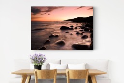 Rackhams Hopeman Dawn - Framed Print 20 x 16 inch