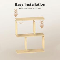 Rackhams Slim Sofa Side Table Narrow End Accent Table 3 Tier for Living Room 20cm - thumbnail 5