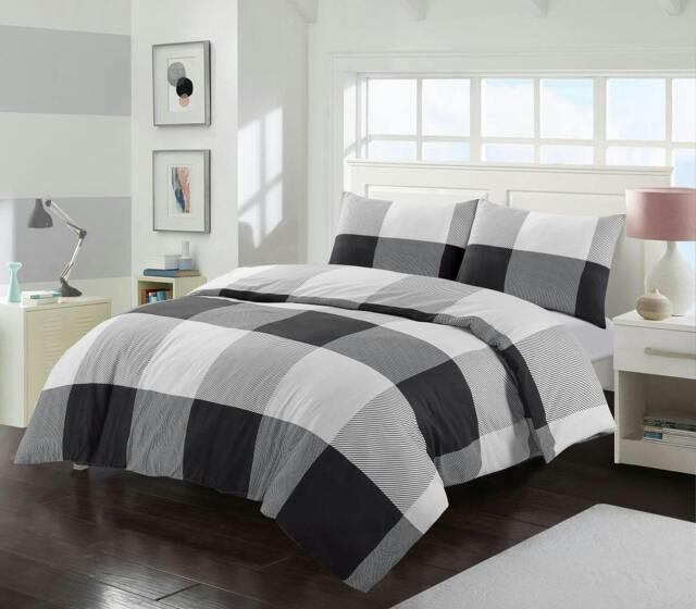 Rackhams Larry Black Duvet Cover Set - Single - image 1