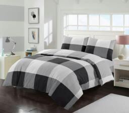 Rackhams Larry Black Duvet Cover Set - Single - thumbnail 1