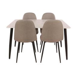 Rackhams Aspen 5-Piece Dining Set, Table & 4 Chairs - thumbnail 2