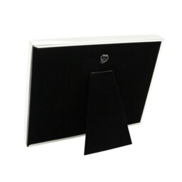 Rackhams Modern Wedding Picture Frame in Silver Plating with Rings and Hearts - thumbnail 4