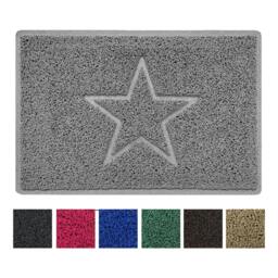 "Rackhams ""Star"" Embossed Loofah Textured Spaghetti Doormat - Brown - 75cm x 44cm - Yes (Suitable for Indoors)" - thumbnail 2