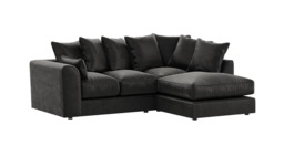 Rackhams Glitz Living Room Furniture Range - Black - 2 Seater - thumbnail 6