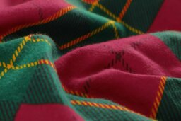 Rackhams Brushed Cotton Flannelette Tartan Stag Duvet Cover Set - Red - King - thumbnail 3
