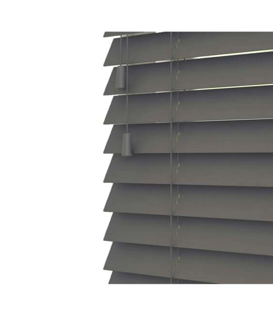 Rackhams Anchor Grey Wooden Venetian Blinds With Strings (130cm drop) - 90cm - image 1
