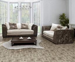 Rackhams Bella Living Room Furniture Range - Brown & Mink - 2 Seater - thumbnail 6