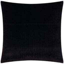 Rackhams Savoy Velvet Stripe Cushion Cover - Black - 50cm x 50cm - Black - 100% Polyester - thumbnail 2