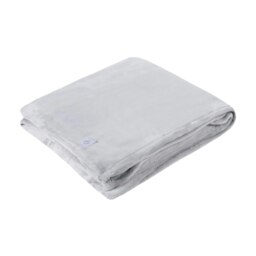 Rackhams Extra Soft Warm Large Luxury Thermal Fleece Throw Blanket - 180 x 200 cm - One Size - Ice Grey