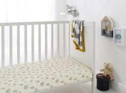 Rackhams Nursery Sheep Crib Organic Cotton Fitted Sheet - One Size
