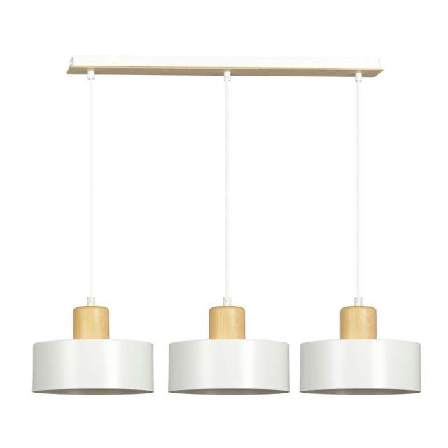 Rackhams TORIN Pendant lamp 3 x E27 White - image 1