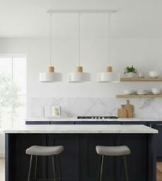 Rackhams TORIN Pendant lamp  3 x E27 White - thumbnail 4