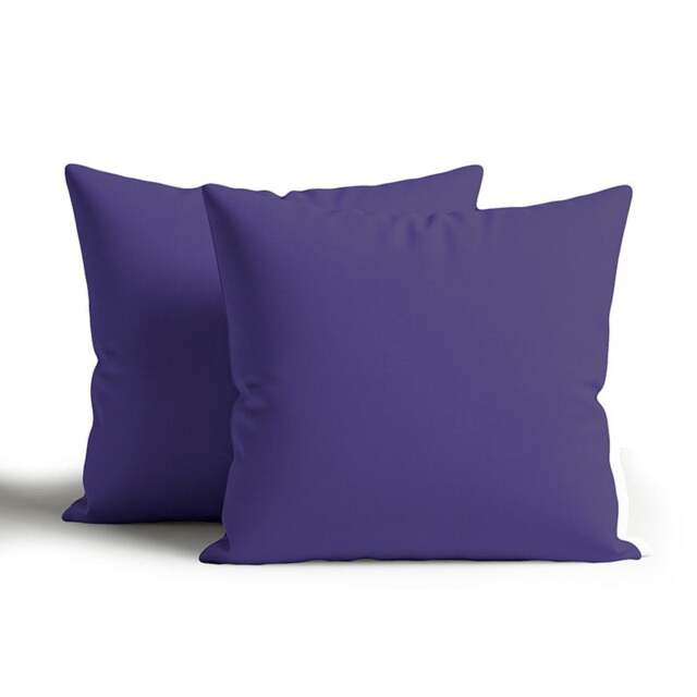 Rackhams Waterproof Outdoor Garden Cushion Covers Patio Cushion Cover Cases Square Pack Of 2 or 4 - 45 x 45cm - Purple - Pack of 2 - image 1