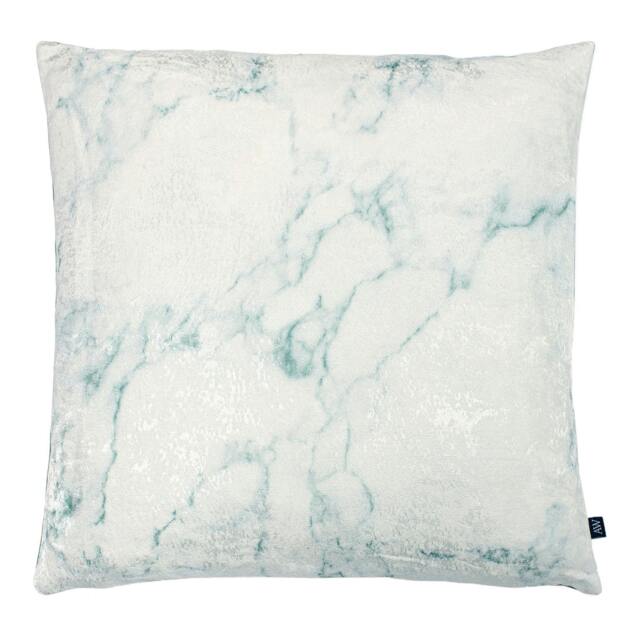 Rackhams Ashley Wilde Cinnabar Marble Cushion Cover - Sea Green/Light Green - 50cm x 50cm - Sea Green/Light Green - 67% Viscose/33% Linen