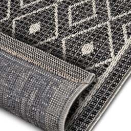 Rackhams Indoor & Outdoor Tribal Scandy Rug – Grey - 76X150 cm - thumbnail 3