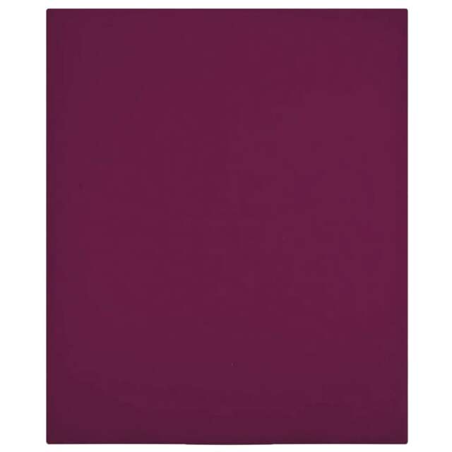 Rackhams Jersey Fitted Sheet Bordeaux 180x200 cm Cotton
