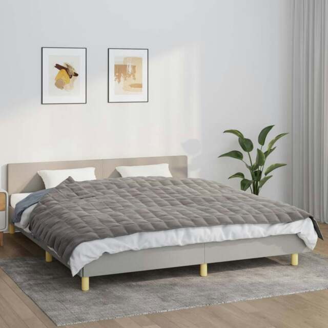 Rackhams Weighted Blanket Grey 155x220 cm 7 kg Fabric
