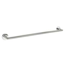 "Rackhams Polished Chrome Stainless Steel Towel Rail 61.8cm/24.3"" Self Adhesive Wall Mounted Bathroom Towel Holder" - thumbnail 1