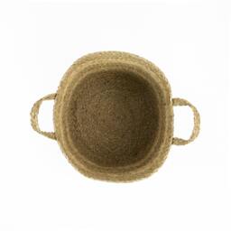 Rackhams Palma Natural Round Woven Storage Basket for Home Organisation, Brown - thumbnail 2