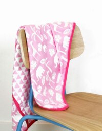 Rackhams Organic Pink Jungle Blanket - thumbnail 2