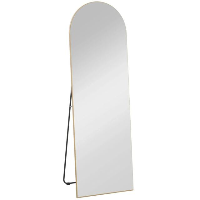 Rackhams 150cm Arched Full Length Mirror - Gold Tone