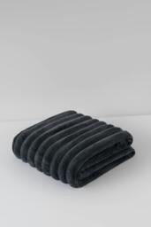 Rackhams Big Cord Teddy Charcoal Throw 150x200cm