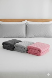 Rackhams Big Cord Teddy Charcoal Throw 150x200cm - thumbnail 2