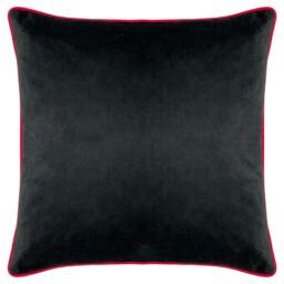 Rackhams Serpentine Animal Print Cushion Cover - Pink/Charcoal - One Size - Pink/Charcoal - 100% Polyester - thumbnail 3