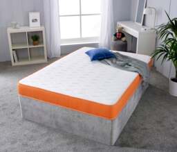 Rackhams Shorty Memory Foam Sprung Mattress - Coil Springs & Memory Foam Layer - Pink - 1 - 5ft King Mattress (150cm x 200cm) - thumbnail 3