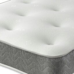 "Rackhams Cooltouch Core Tufted Mattress - 9"" Deep, Memory Fibre & Spring Support - Grey - 1 - 4ft Small Double Mattress (120cm x 190cm)" - thumbnail 4