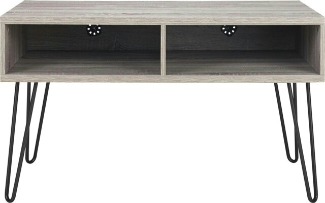 Rackhams Owen Retro TV-Stand Distressed Grey Oak - Grey - image 1