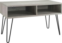 Rackhams Owen Retro TV-Stand Distressed Grey Oak - Grey - thumbnail 2