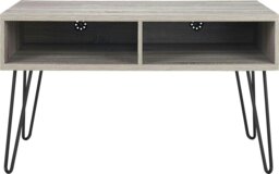 Rackhams Owen Retro TV-Stand Distressed Grey Oak - Grey