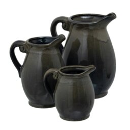 Rackhams Olpe Vase - Olive - 22cm x 15cm x 16cm - Olive - 100% Mixed - thumbnail 4