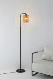 Rackhams Modern Cylindrical Rope Floor Lamp - Multi - One Size - thumbnail 6