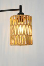 Rackhams Modern Cylindrical Rope Floor Lamp - Multi - One Size - thumbnail 4