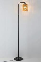 Rackhams Modern Cylindrical Rope Floor Lamp - Multi - One Size - thumbnail 1