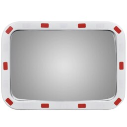 Rackhams Convex Traffic Mirror Rectangle 40 x 60 cm with Reflectors - thumbnail 2
