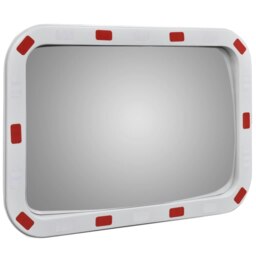 Rackhams Convex Traffic Mirror Rectangle 40 x 60 cm with Reflectors - thumbnail 3